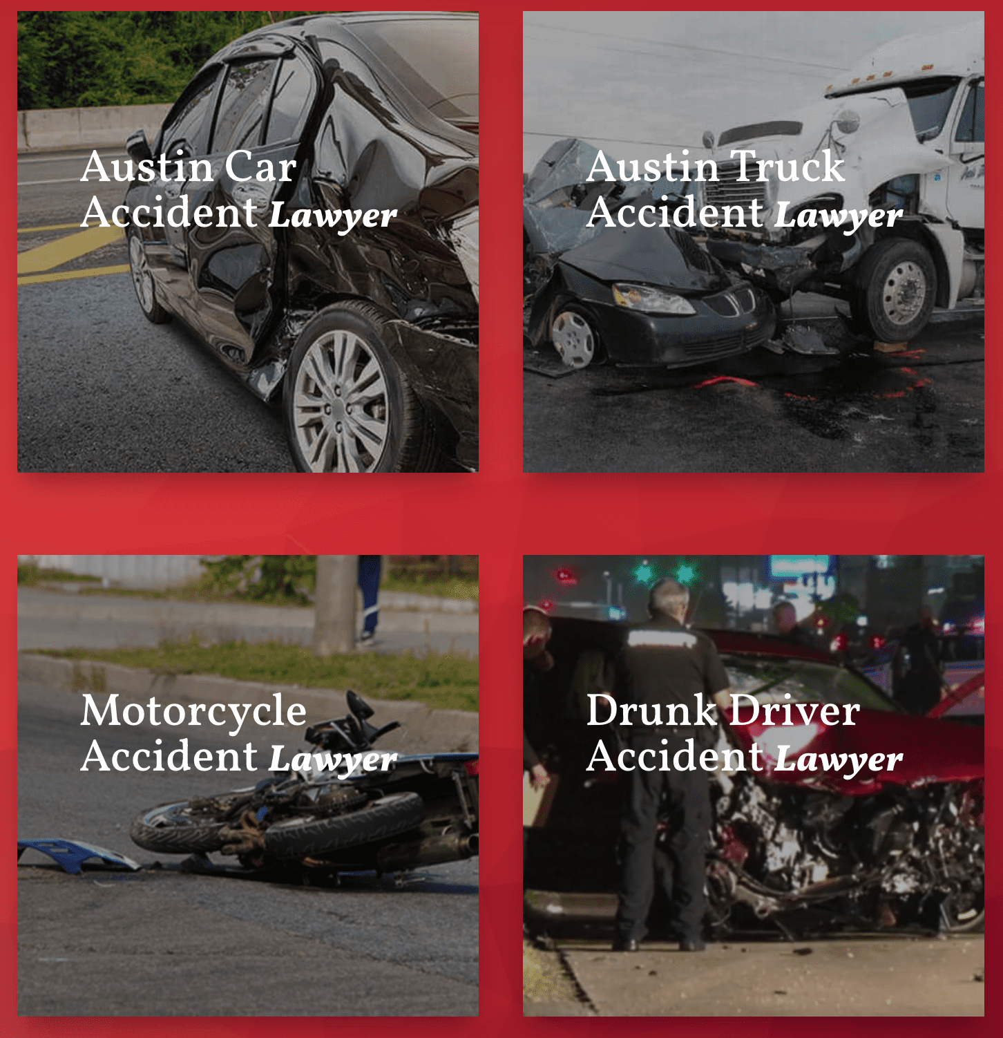 Austin car accident lawyer, austin truck accident lawyer, motorcycle accident lawyer, drunk driver accident lawyer